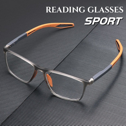 VisionFlex | Ultra-Light Presbyopic Sports Glasses – Glasses Only / Orange / '+0.00 /  No diopter