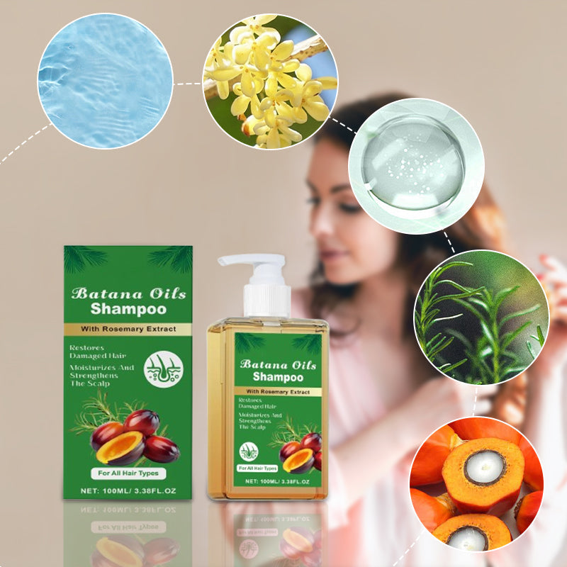 BotaniGlow – Nourishing Batana Oil Herbal Shampoo – 100ml / Buy 3 Get 2 Free (5 bottles)