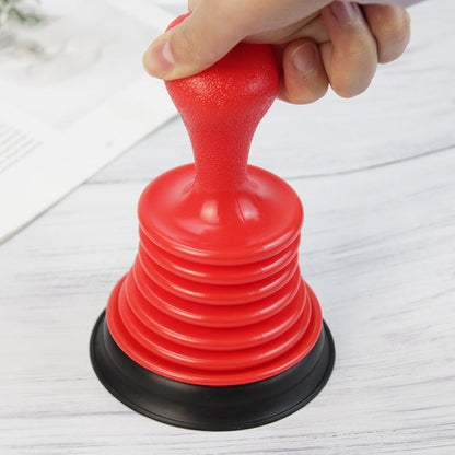 FlowForce – Powerful Mini Plunger for Sink Drains – Red