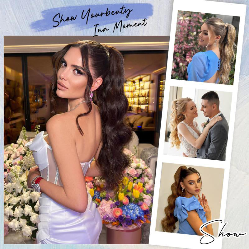 LunaLocks – Glamorous Wave Ponytail Extension – image 4