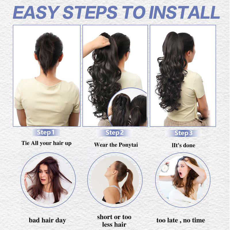 LunaLocks – Glamorous Wave Ponytail Extension – image 5