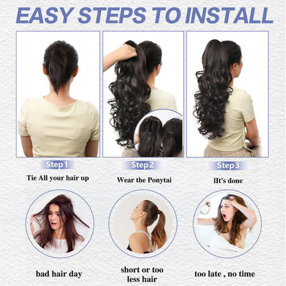 LunaLocks – Glamorous Wave Ponytail Extension – image 5