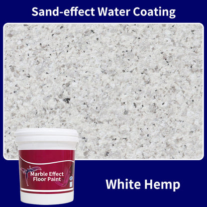 CrystalCoat – Premium Epoxy Floor Finish – (Sand-effect Water Coating) White Hemp / 1 Barrel