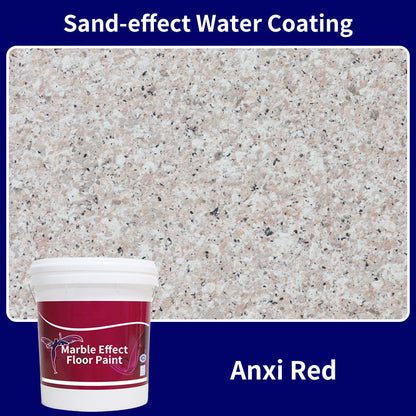 CrystalCoat – Premium Epoxy Floor Finish – (Sand-effect Water Coating) Anxi Red / 1 Barrel