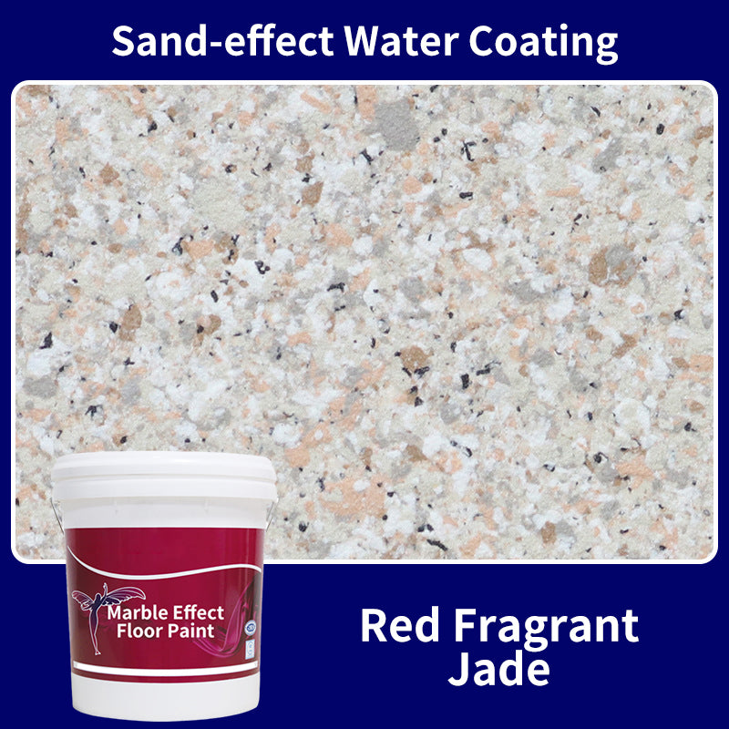 CrystalCoat – Premium Epoxy Floor Finish – (Sand-effect Water Coating) Red Fragrant Jade / 1 Barrel
