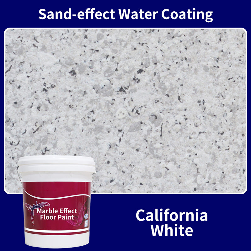 CrystalCoat – Premium Epoxy Floor Finish – (Sand-effect Water Coating) California White / 1 Barrel