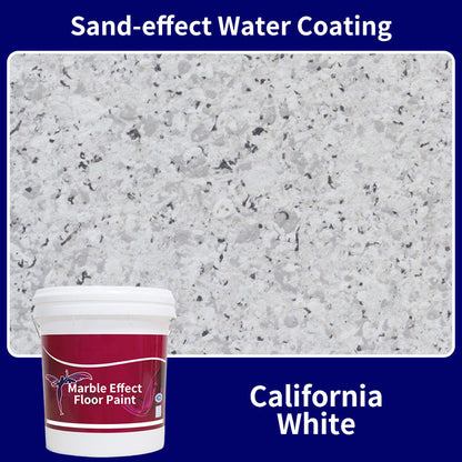 CrystalCoat – Premium Epoxy Floor Finish – (Sand-effect Water Coating) California White / 1 Barrel