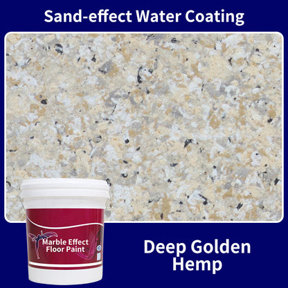 CrystalCoat – Premium Epoxy Floor Finish – (Sand-effect Water Coating) Deep Golden Hemp / 1 Barrel