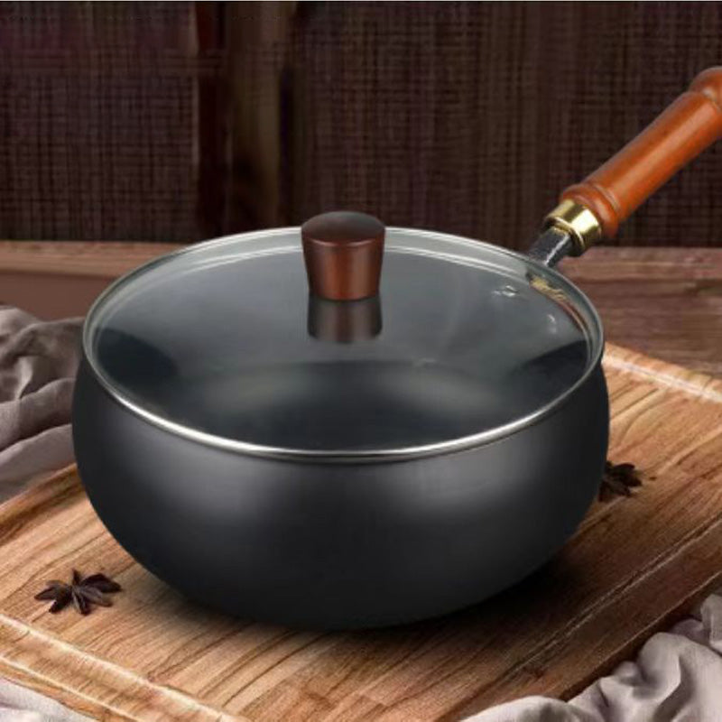 FlameCraft – Premium Iron Cookware – 26cm (with glass lid)