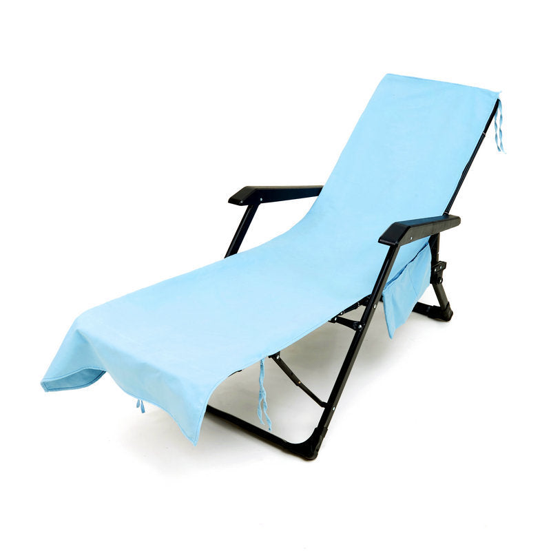 CoastGuard - Luxury OHS Sun Lounger Towel – Lake blue