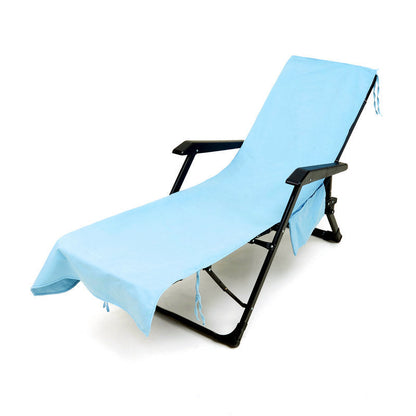 CoastGuard - Luxury OHS Sun Lounger Towel – Lake blue