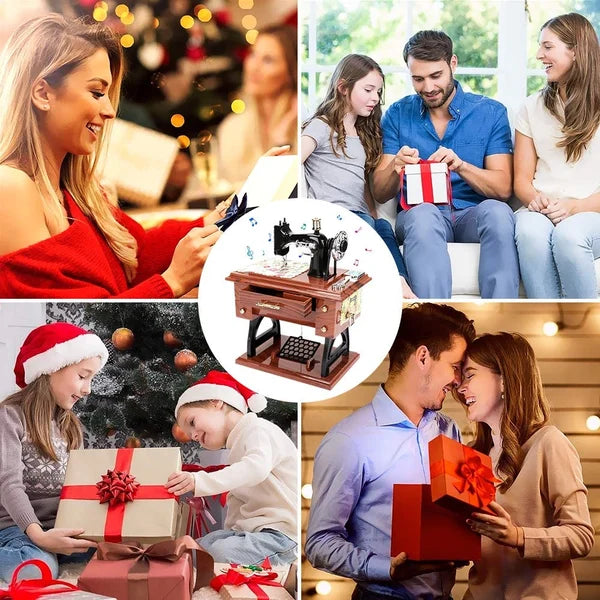 SewMelody – Wooden Sewing Machine Music Box – image 8