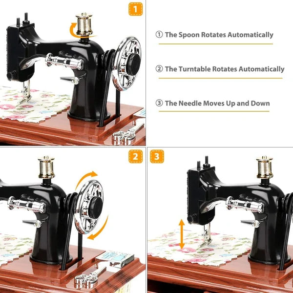 SewMelody – Wooden Sewing Machine Music Box – image 7