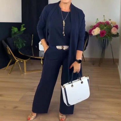 MonoMuse – Minimal Style 3-Piece Set – Navy / S