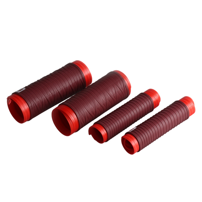 AirCushion Grip – Anti-Fatigue Bike Handles – Dark Red / Brake Lever Covers (1 Pair) + Handlebar Govers (1 Pair)