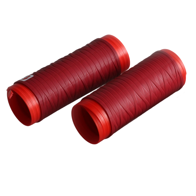 AirCushion Grip – Anti-Fatigue Bike Handles – Red / Handlebar Covers (1 Pair)