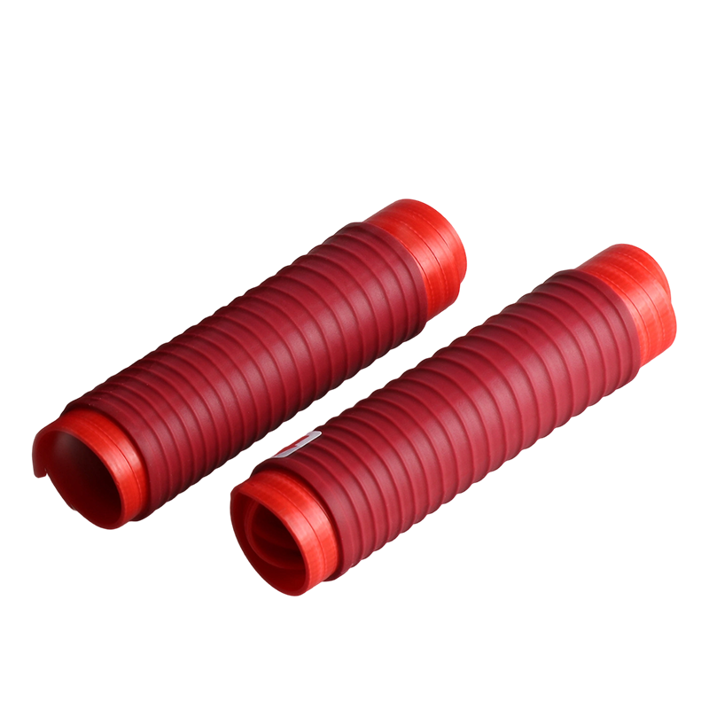 AirCushion Grip – Anti-Fatigue Bike Handles – Red / Brake Lever Covers (1 Pair)