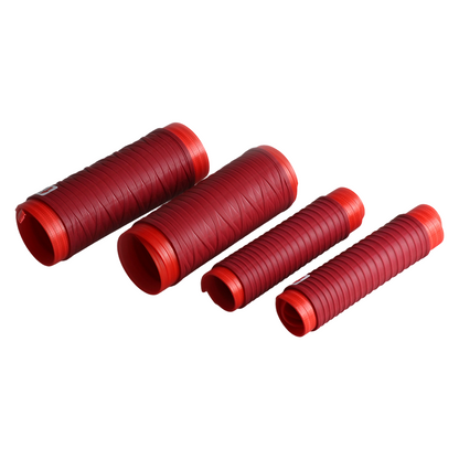 AirCushion Grip – Anti-Fatigue Bike Handles – Red / Brake Lever Covers (1 Pair) + Handlebar Govers (1 Pair)