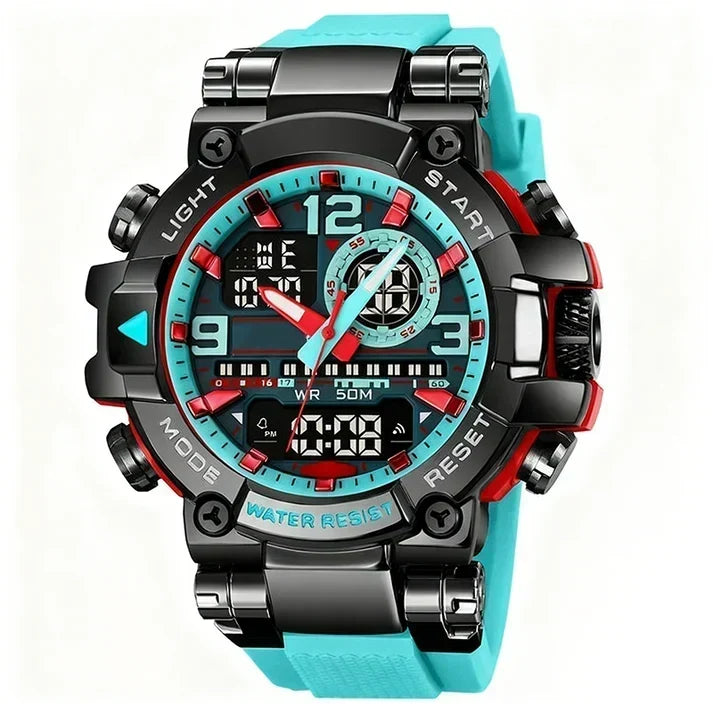 AquaTime – Waterproof LED Digital Watch – Aqua blue