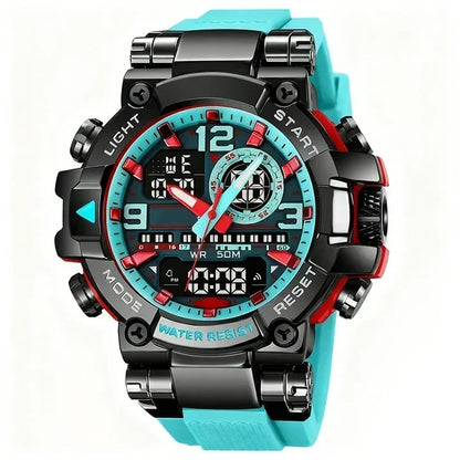 AquaTime – Waterproof LED Digital Watch – Aqua blue