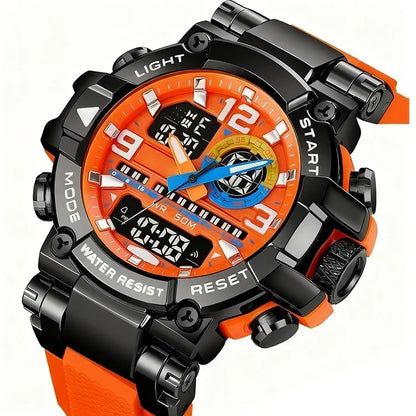 AquaTime – Waterproof LED Digital Watch – Orange