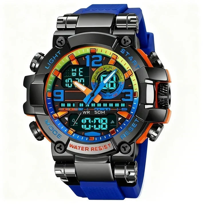AquaTime – Waterproof LED Digital Watch – Dark blue