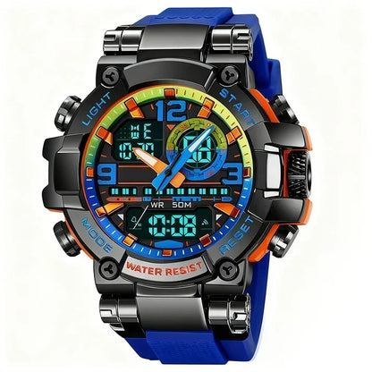 AquaTime – Waterproof LED Digital Watch – Dark blue