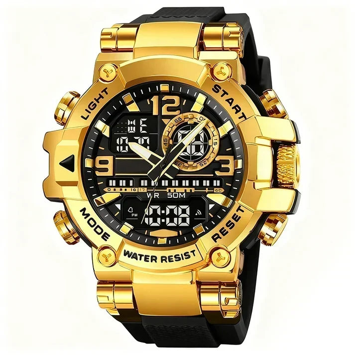 AquaTime – Waterproof LED Digital Watch – Black