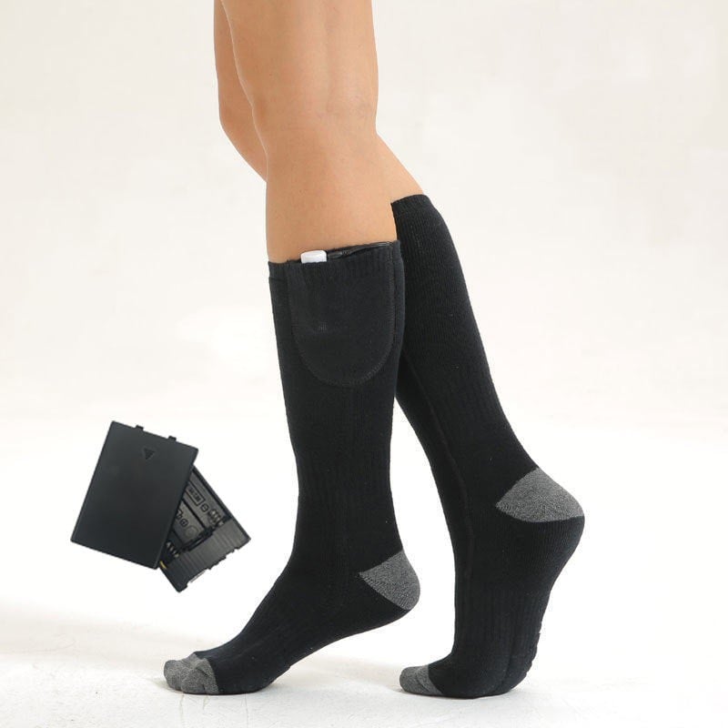 Adjustable Heating Socks with Long Battery Life – Black / Constant temperature (1 pair) / Heating Socks