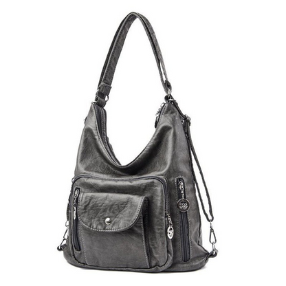VersaLuna – Convertible Shoulder Crossbody Bag – Gray