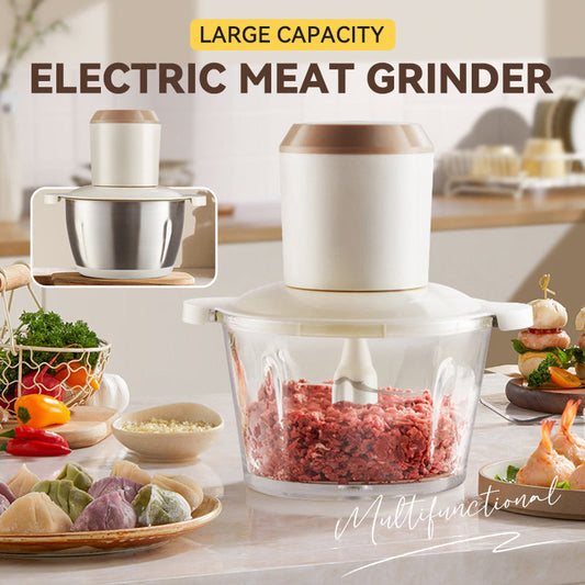 GrindMaster – High-Capacity Electric Meat Grinder – Stainless steel bowl