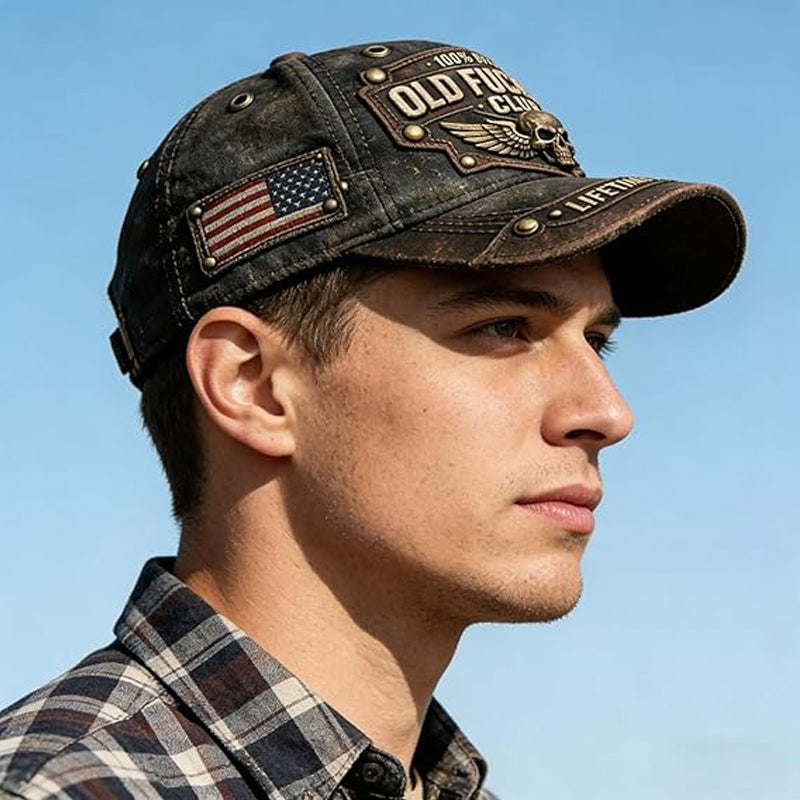 UrbanRebel – Washed Retro Statement Hat – image 5