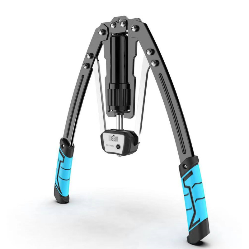 PowerFlex – Adjustable Hydraulic Arm Strength Trainer – Blue-black / Upgrade with Counter