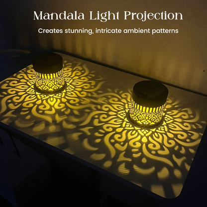 SunMandala – Warm Amber Projection Lamp – image 3