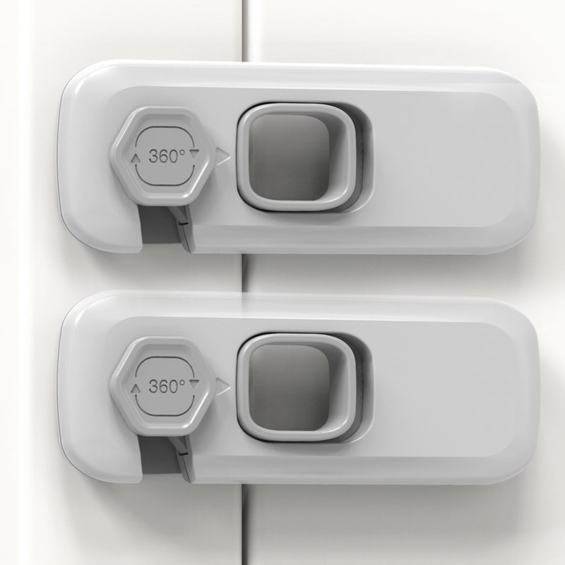 SafeLatch – Child Proof Refrigerator Lock – Grey*2