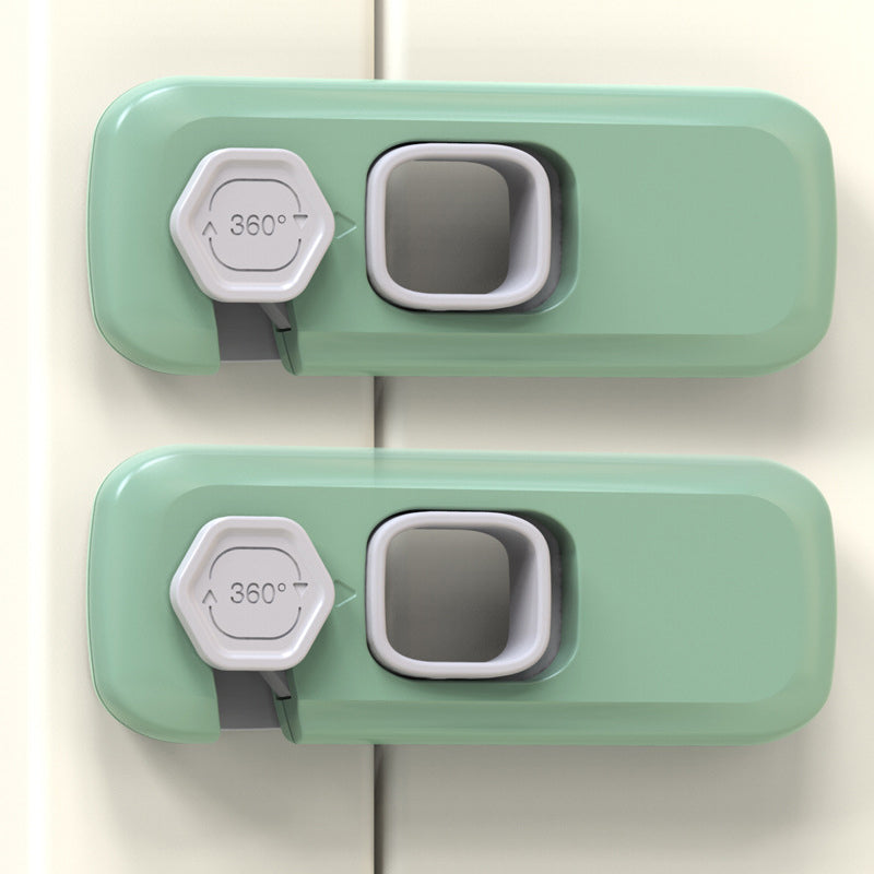 SafeLatch – Child Proof Refrigerator Lock – Green*2