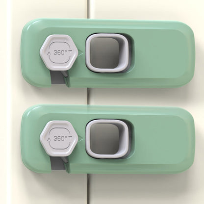 SafeLatch – Child Proof Refrigerator Lock – Green*2