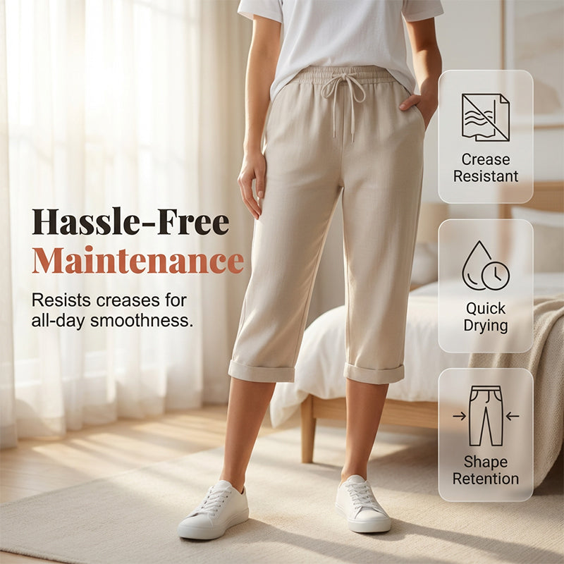 Florel – Breathable Drawstring Capris – image 5