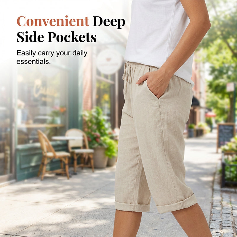 Florel – Breathable Drawstring Capris – image 4