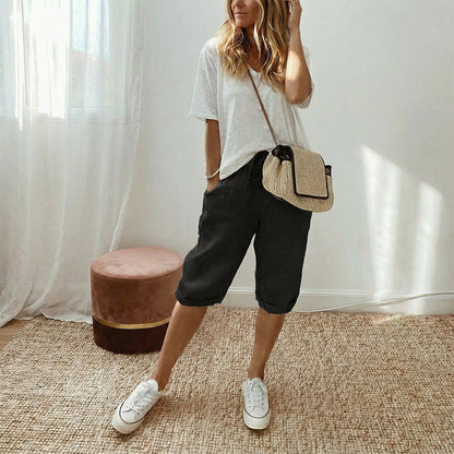 Florel – Breathable Drawstring Capris – image 9