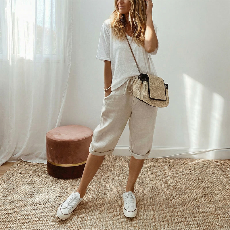Florel – Breathable Drawstring Capris – image 10