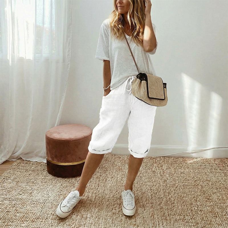 Florel – Breathable Drawstring Capris – image 11