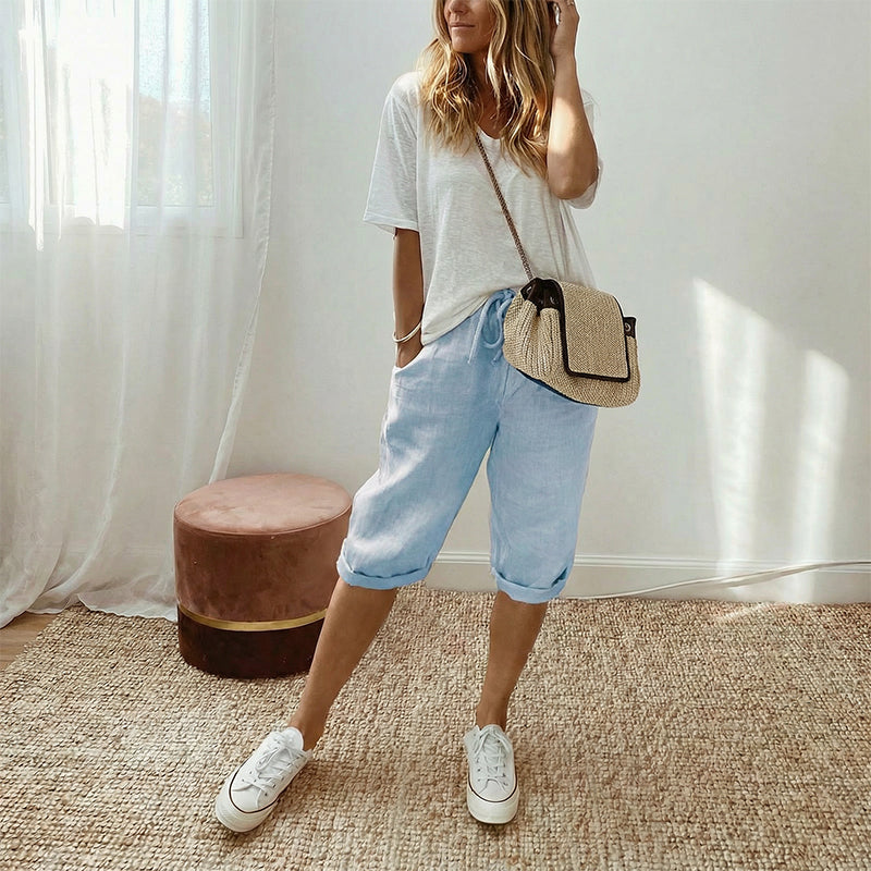 Florel – Breathable Drawstring Capris – image 12