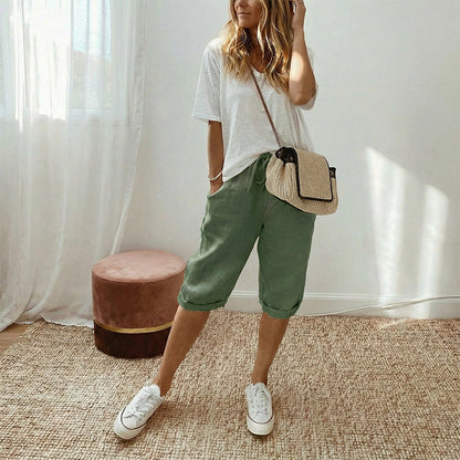 Florel – Breathable Drawstring Capris – image 13