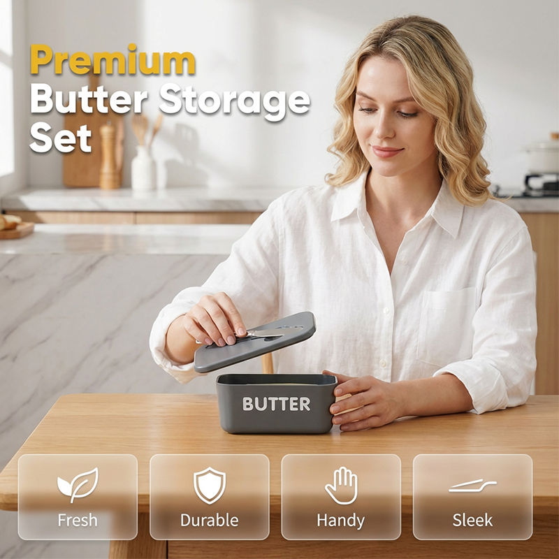 ButterNest – Large Butter Dish with Lid & Knife – image 14