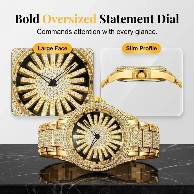 CrownElite – Luxury Rotating Diamond Style Watch – image 3