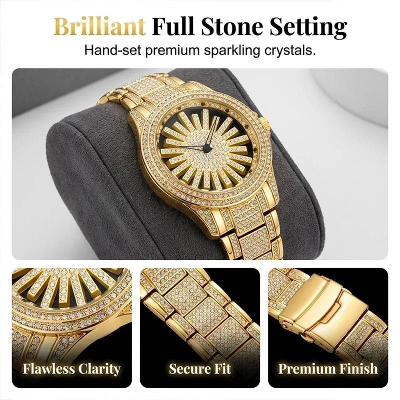 CrownElite – Luxury Rotating Diamond Style Watch – image 4