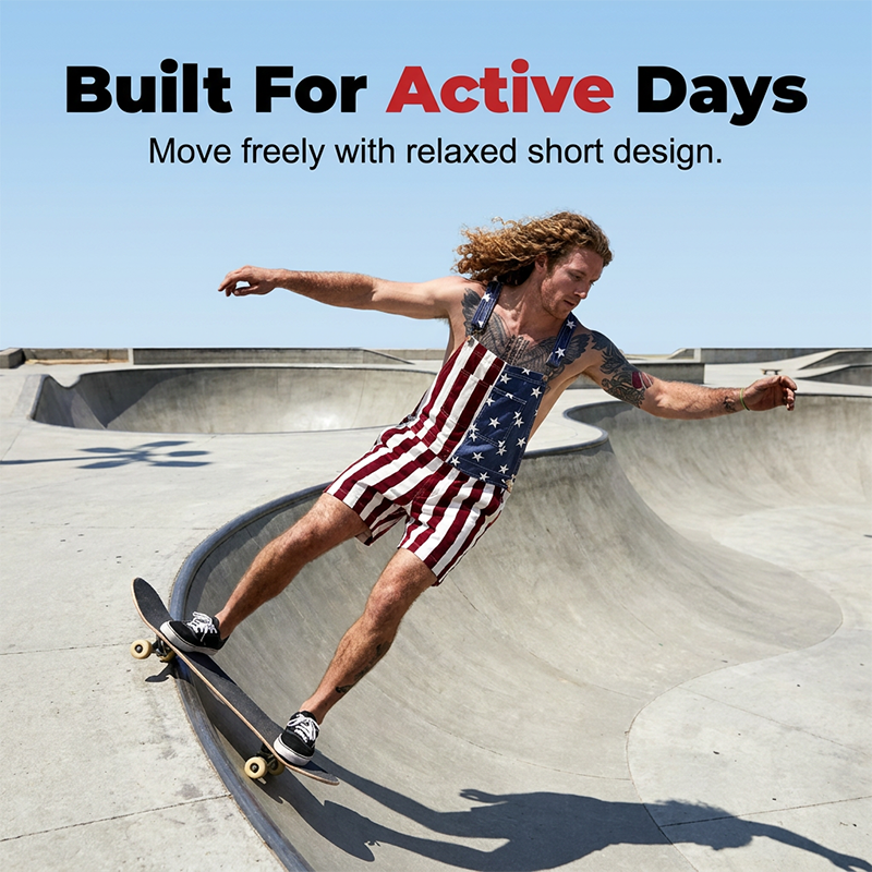 PatriotVibe – Summer Denim Shortalls – image 4