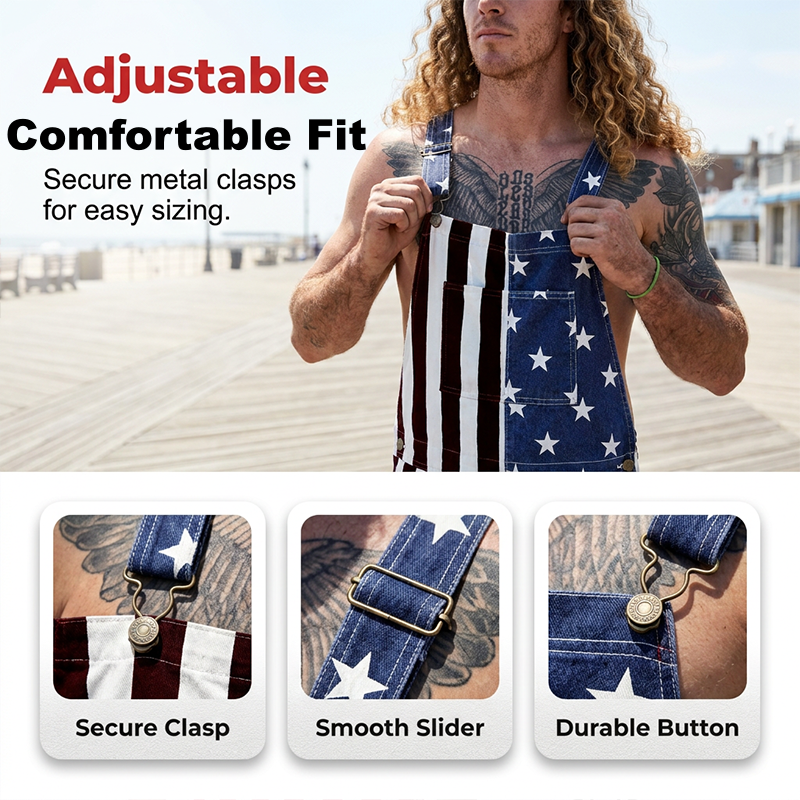 PatriotVibe – Summer Denim Shortalls – image 3