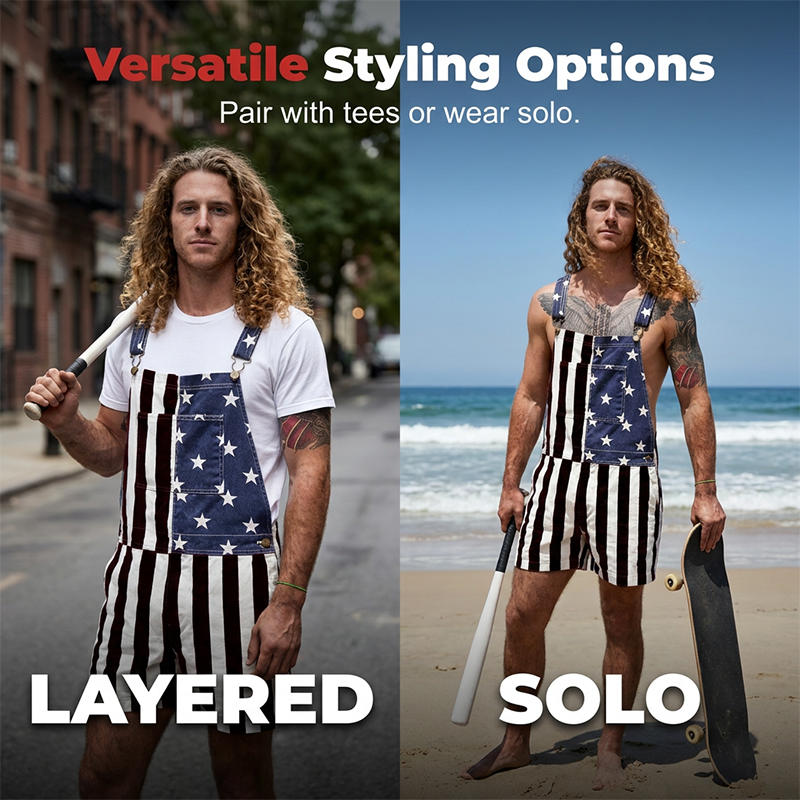 PatriotVibe – Summer Denim Shortalls – image 6